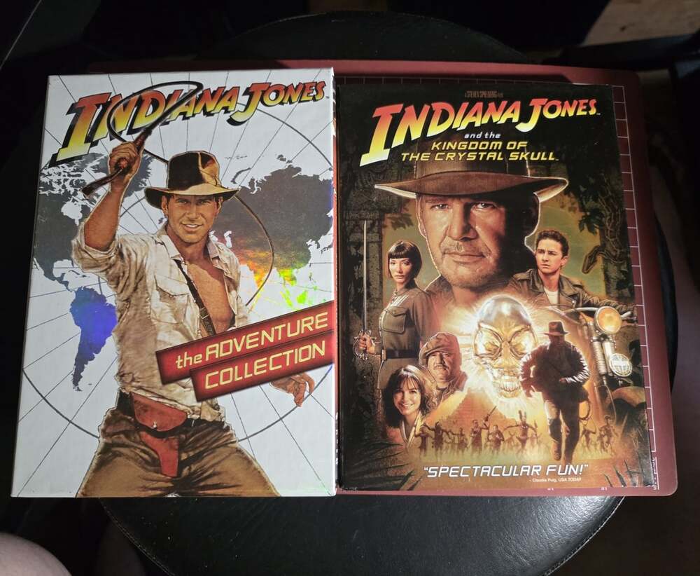 Indiana Jones Adventure Collection & Kingdom of the Crystal Skull Dvd Lot